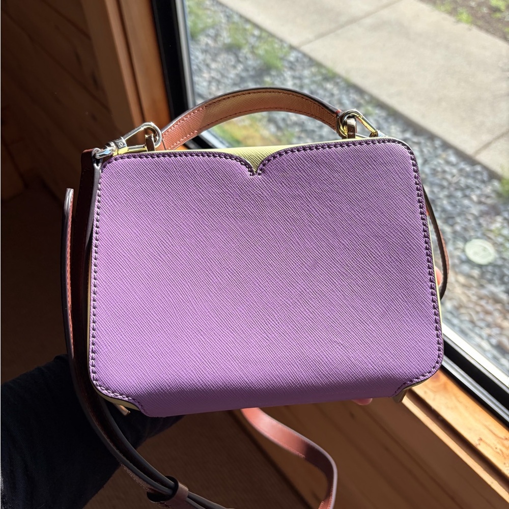 Kate Spade Lavender Mini Bag with Brown Strap - Picture 4 of 5